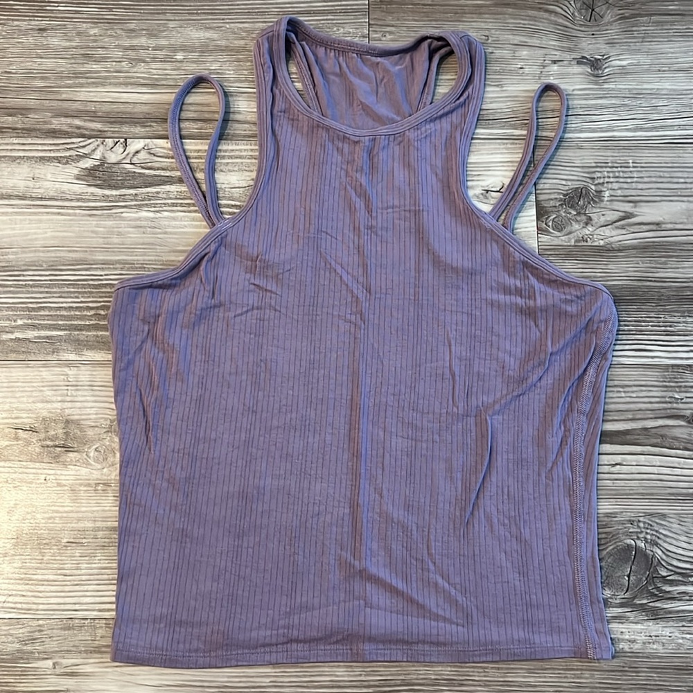 Lululemon Double-Strap Yoga Tank Top Purple Ash